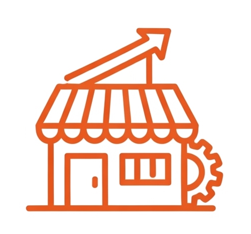 Icon of a growing small business
